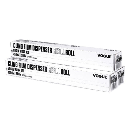 Vogue Cling Film 300m fits Wrap450 Dispenser (3 Pack) Vogue