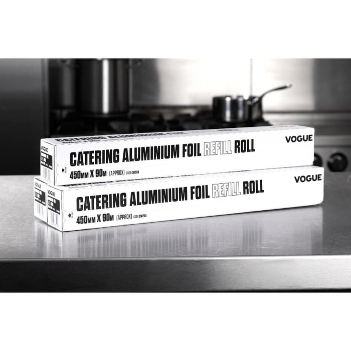Vogue Aluminium Foil 90m fits Wrap450 Dispenser (3 Pack) Vogue