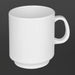 Olympia Kristallon Melamine Mugs White 340ml 12oz (6 Pack) Olympia