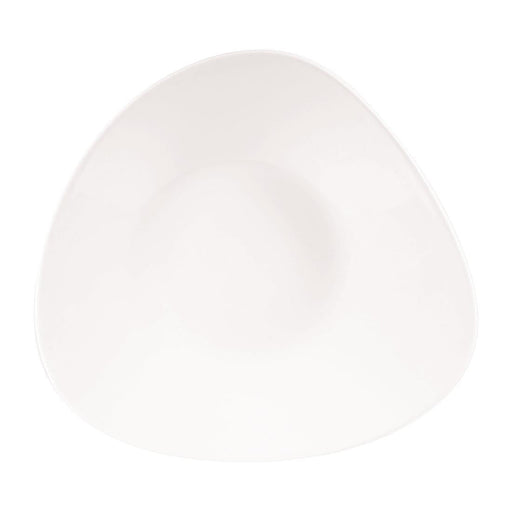 Churchill Lotus Triangular Shallow Bowls White 238mm (12 Pack) Churchill