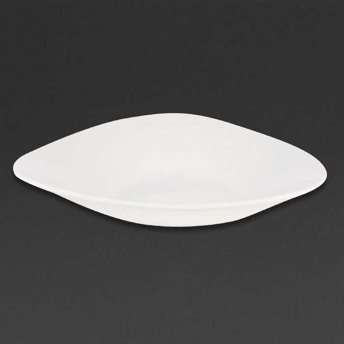 Churchill Lotus Triangular Shallow Bowls White 278mm (12 Pack) Churchill
