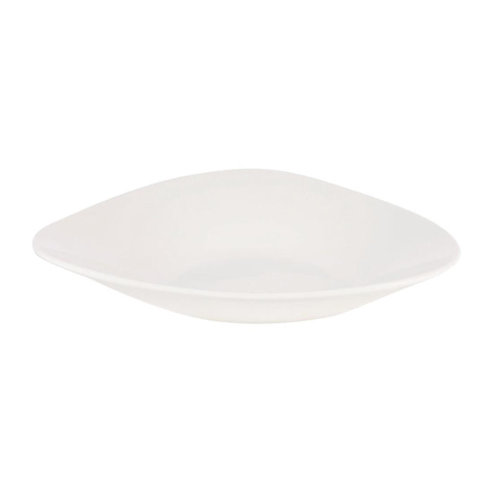 Churchill Lotus Triangular Shallow Bowls White 278mm (12 Pack) Churchill