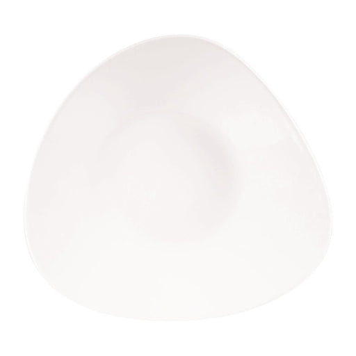 Churchill Lotus Triangular Shallow Bowls White 278mm (12 Pack) Churchill