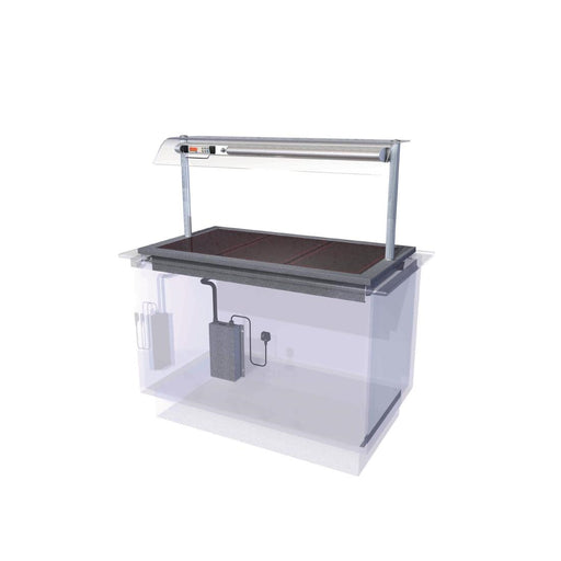 Capacity: 3 x 1/1 GN. Self Service. 1175mm Wide