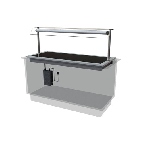 Capacity: 4x 1/1 GN | Self service | Width: 1525mm