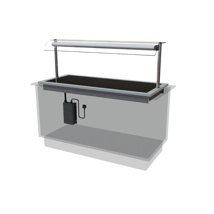 Capacity: 4x 1/1 GN | Self service | Width: 1525mm