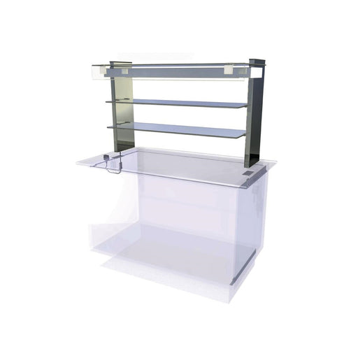 2 Shelves. Capacity: 3x 1/1 GN. Self Service. 1150mm Wide