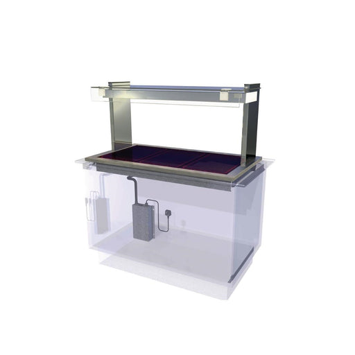 Capacity: 3 x 1/1 GN. Self Service. 1175mm Wide