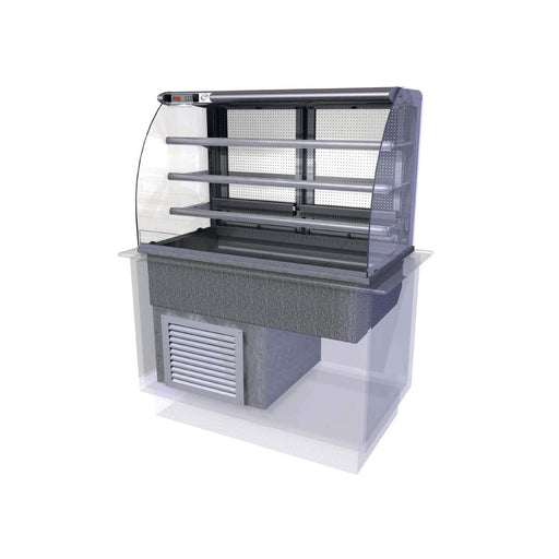 3 Shelves. Self Service. 1525mm Wide. Rear Doors