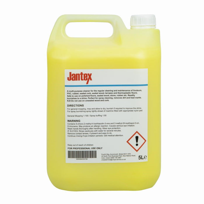 Jantex Lemon Gel Floor Cleaner Concentrate 5Ltr Jantex