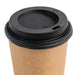 Fiesta Black Polystyrene Lids for 8oz Coffee Cups (50 Pack) Fiesta Recyclable