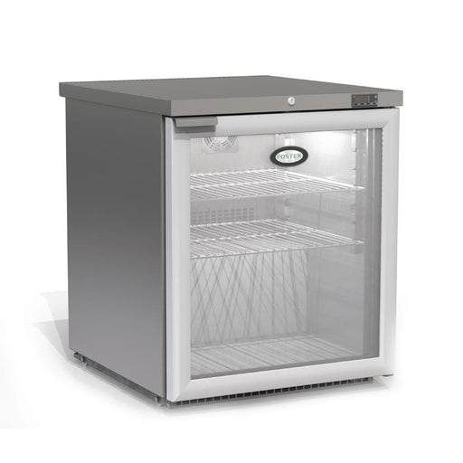 Foster 1 Glass Door 200Ltr Under Counter Fridge HR200G 13/114 Foster Refrigerator