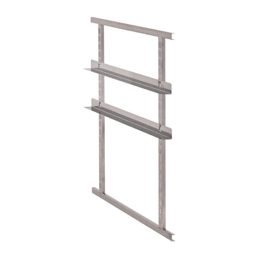 4 stainless steel frames, 2 sets of rails