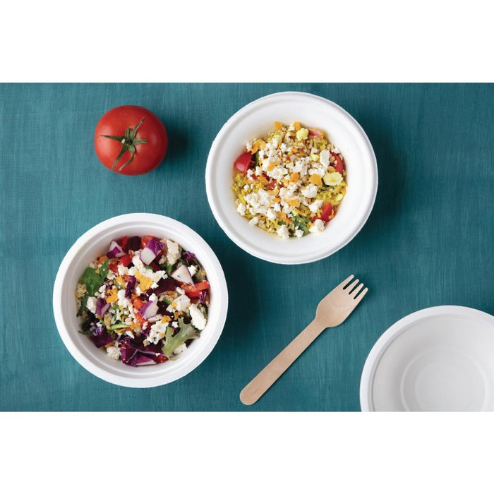 Fiesta Compostable Bagasse Bowls Round 10oz (50 Pack) Fiesta Compostable