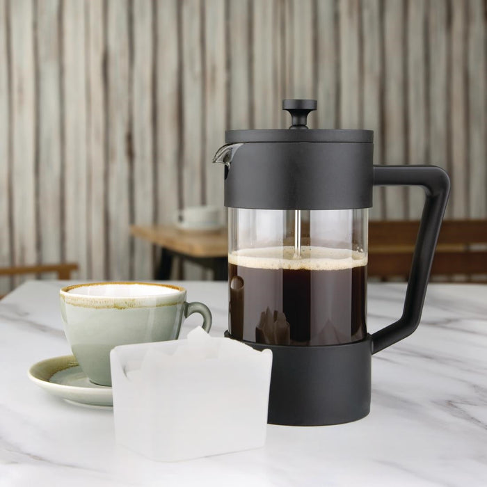Olympia Contemporary Cafetiere Black 8 Cup Olympia
