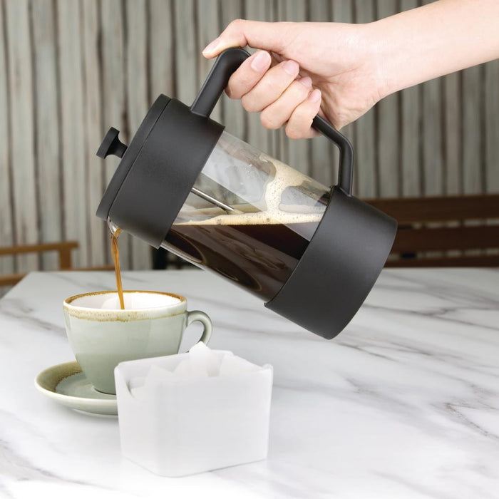 Olympia Contemporary Cafetiere Black 8 Cup Olympia