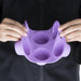 Hygiplas Flexible Silicone Six Hole Purple Muffin Pan Hygiplas