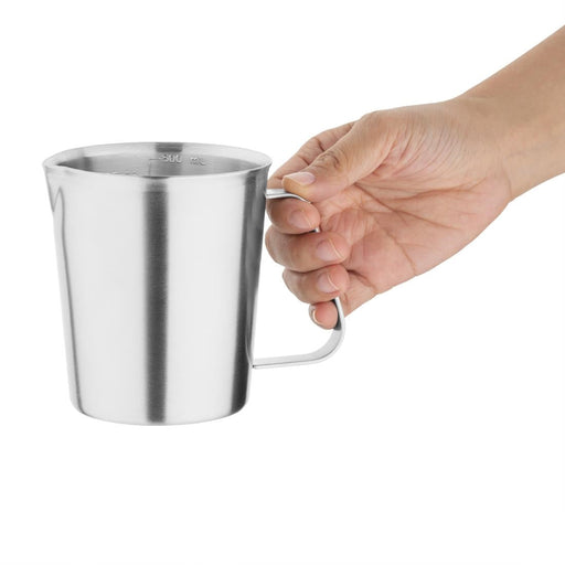 Vogue Stainless Steel Measuring Jug 500ml Vogue