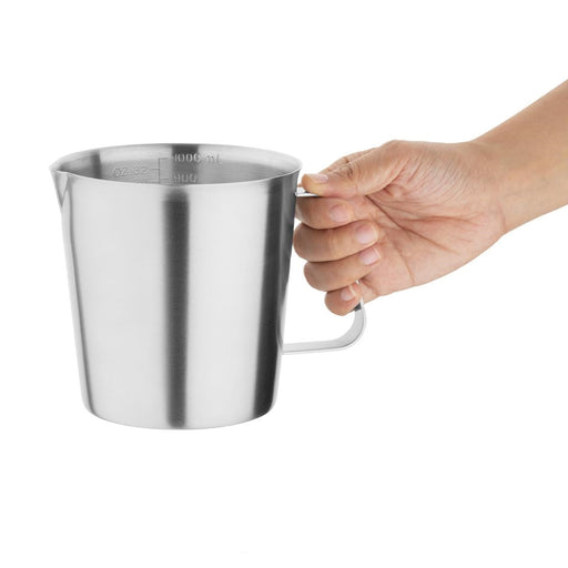 Vogue Stainless Steel Measuring Jug 1ltr Vogue