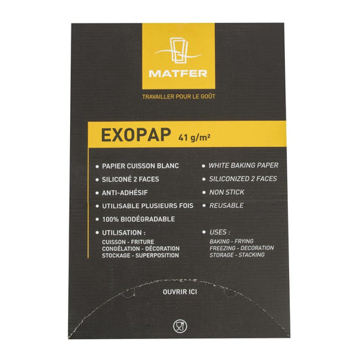 Matfer Bourgeat Exopap Baking Paper 600 x 400mm (500 Pack) Matfer Bourgeat