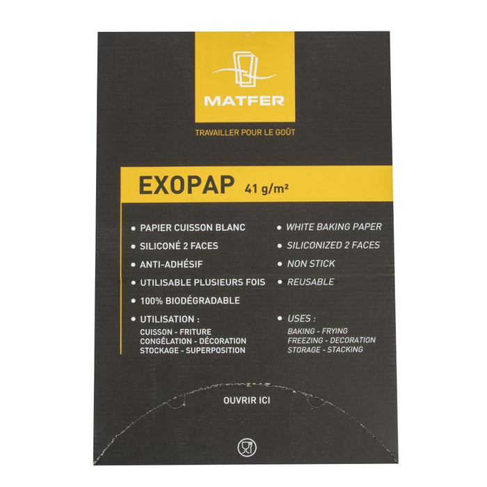Matfer Bourgeat Exopap Baking Paper 600 x 400mm (500 Pack) Matfer Bourgeat