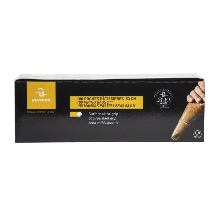 Matfer Bourgeat Disposable Piping Bags Clear (Roll of 100x530mm) Matfer Bourgeat