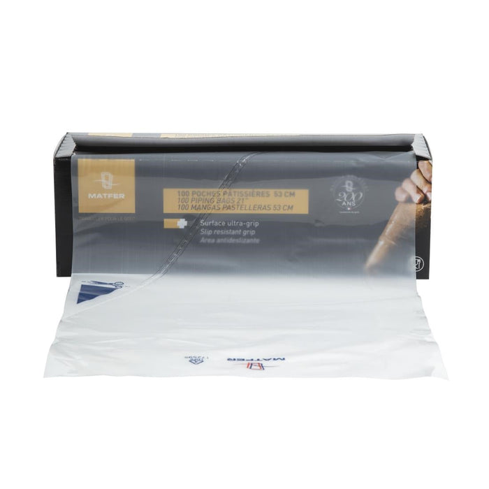 Matfer Bourgeat Disposable Piping Bags Clear (Roll of 100x530mm) Matfer Bourgeat