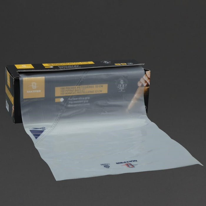 Matfer Bourgeat Disposable Piping Bags Clear (Roll of 100x530mm) Matfer Bourgeat