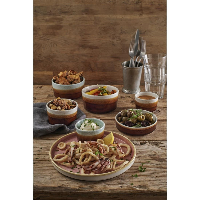 Siena Nourish Straight Sided Soup Bowls Barley White 15oz (12 Pack) Churchill