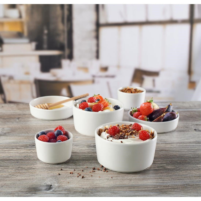 Churchill Super Vitrified Nourish Straight Sided Soup Bowls White 15oz (12 Pack) Churchill