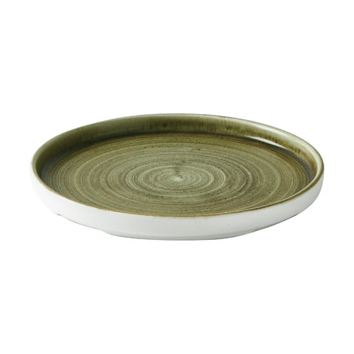 Churchill Stonecast Plume Walled Plates Green 220mm (6 Pack) Churchill
