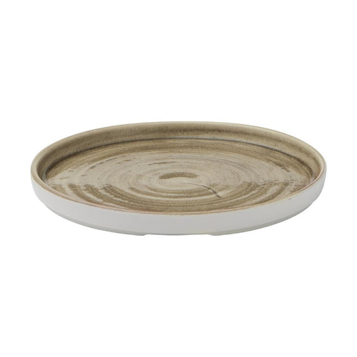 Churchill Stonecast Patina Walled Plates Antique Taupe 220mm (6 Pack) Churchill