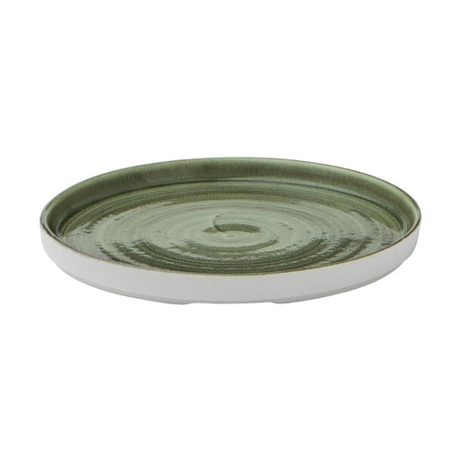Churchill Stonecast Patina Walled Plates Burnished Green 220mm (6 Pack) Churchill