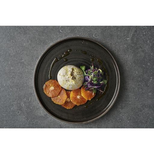 Churchill Stonecast Patina Walled Plates Iron Black 260mm (6 Pack) Churchill