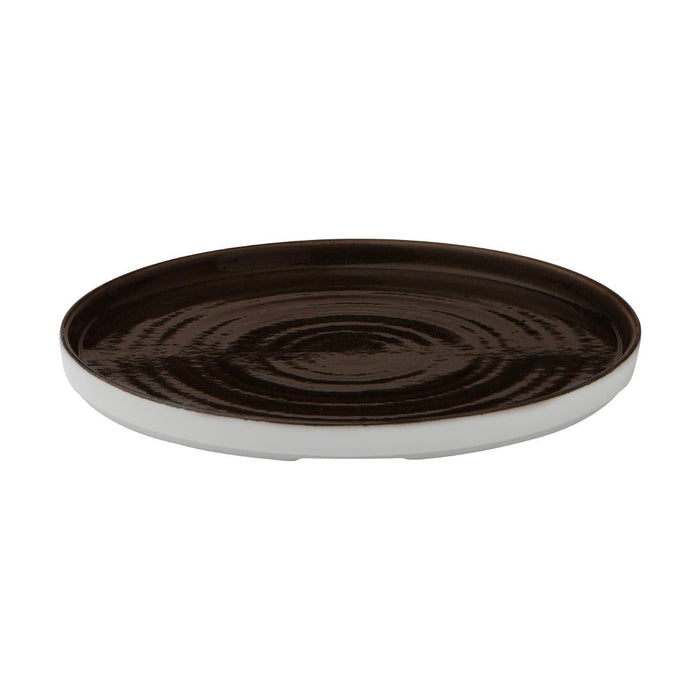 Churchill Stonecast Patina Walled Plates Iron Black 260mm (6 Pack) Churchill