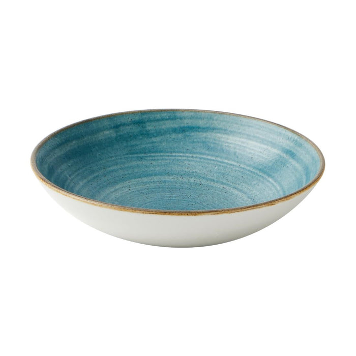 Churchill Stonecast Raw Coupe Bowls Teal 184mm (12 Pack) Churchill