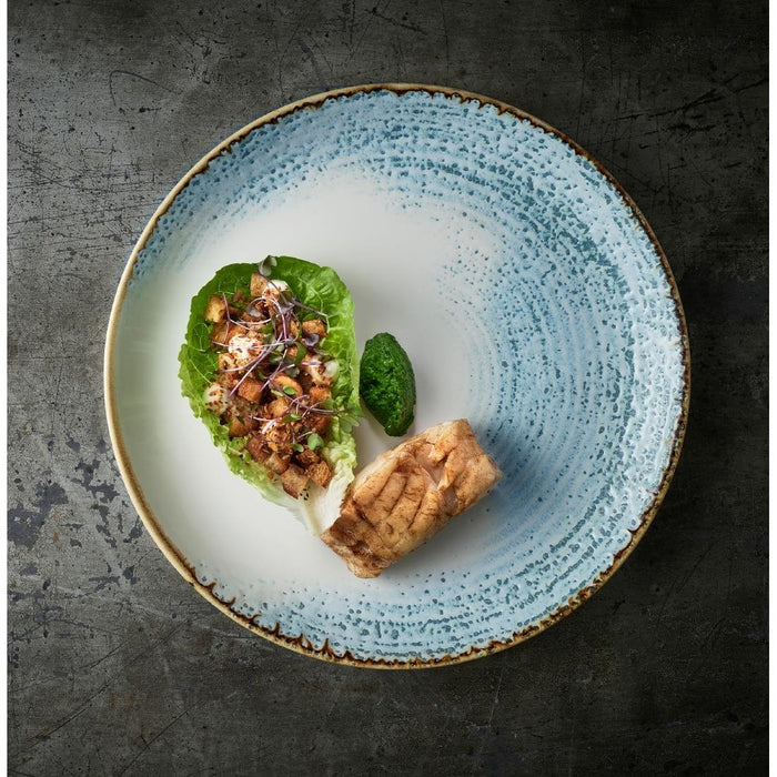 Churchill Homespun Accents Evolve Coupe Plates Aquamarine 285mm (12 Pack) Churchill