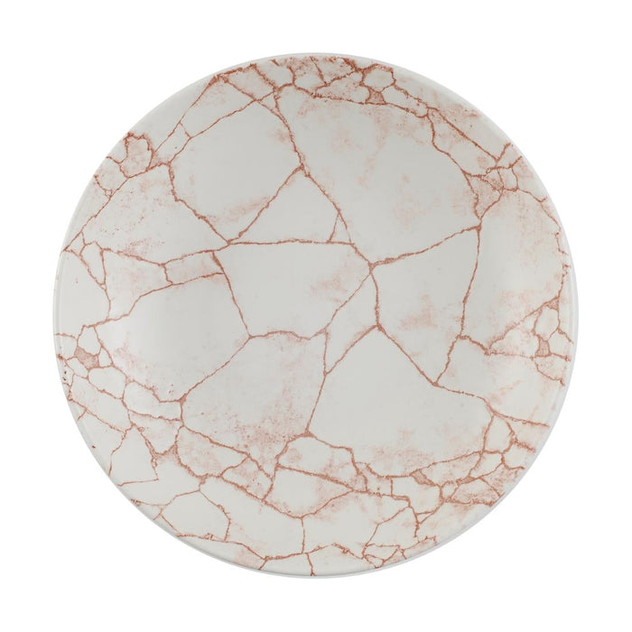 Churchill Studio Prints Kintsugi Evolve Coupe Bowls Coral 248mm (12 Pack) Churchill