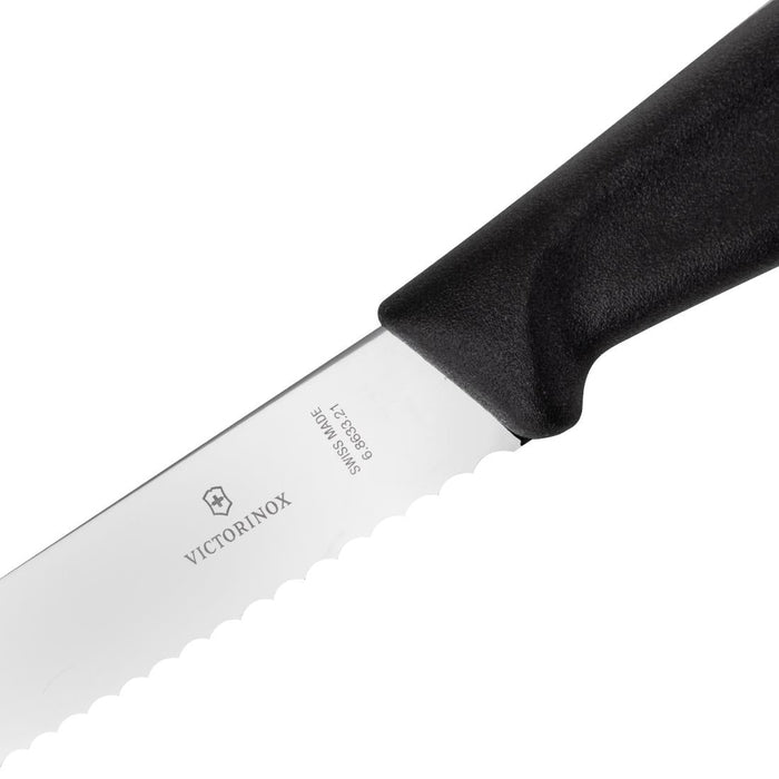 Victorinox Serrated Bread Knife Black 21cm Victorinox