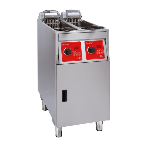 FriFri Precision 422 Electric Free Standing Twin Tank Filtration Fryer PL422M32G0 FriFri