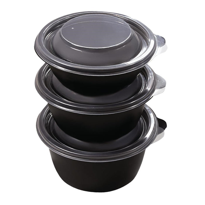 Fastpac Large Round Food Containers 1000ml / 35oz (300 Pack) FastPac