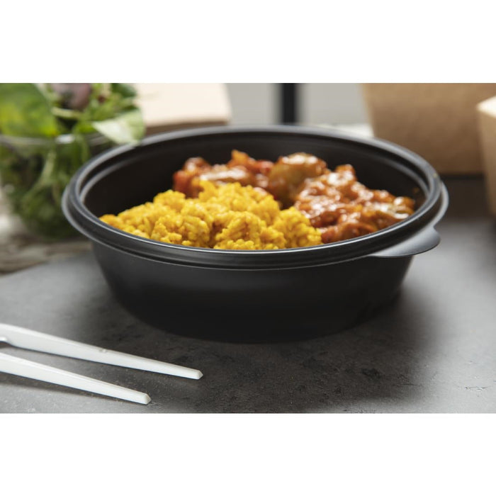Fastpac Large Round Food Containers 1000ml / 35oz (300 Pack) FastPac