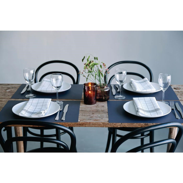 Dunisoft Towel Napkin Grey Check 38x54cm (250 Pack) Duni