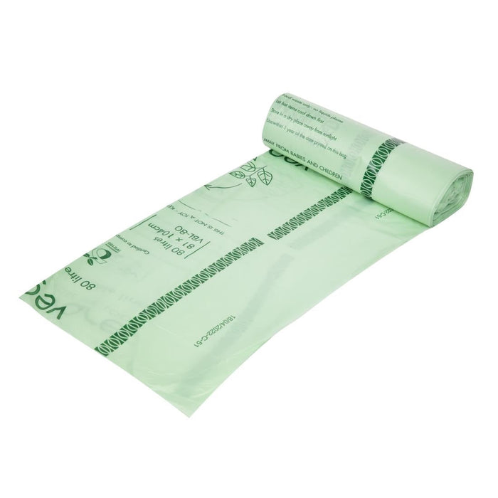 Vegware Compostable Bin Liners 80Ltr (240 Pack) Vegware