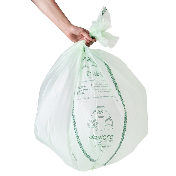 Vegware Compostable Bin Liners 80Ltr (240 Pack) Vegware