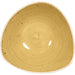 Churchill Stonecast Triangular Bowl Mustard 185mm (12 Pack) Churchill