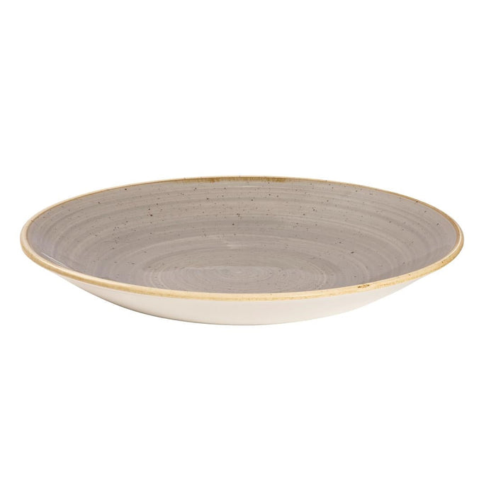 Churchill Stonecast Deep Coupe Plates Grey 281mm (12 Pack) Churchill
