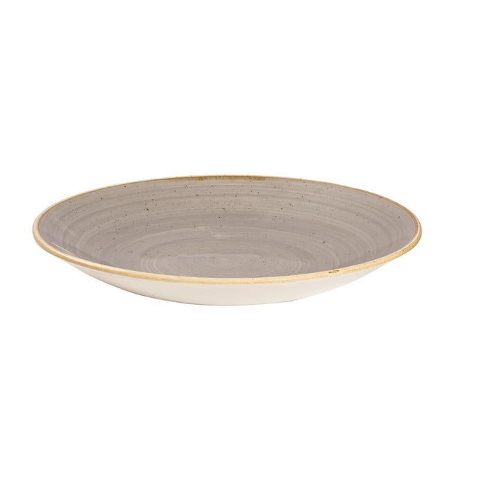 Churchill Stonecast Deep Coupe Plates Grey 255mm (12 Pack) Churchill