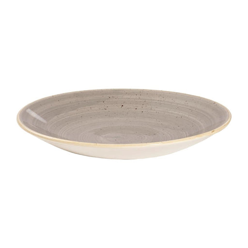 Churchill Stonecast Deep Coupe Plates Grey 225mm (12 Pack) Churchill