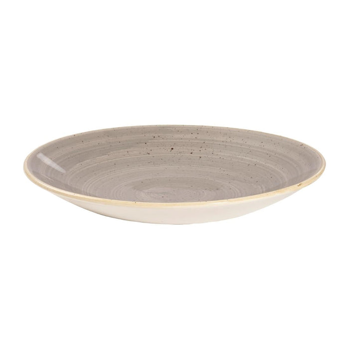 Churchill Stonecast Deep Coupe Plates Grey 225mm (12 Pack) Churchill